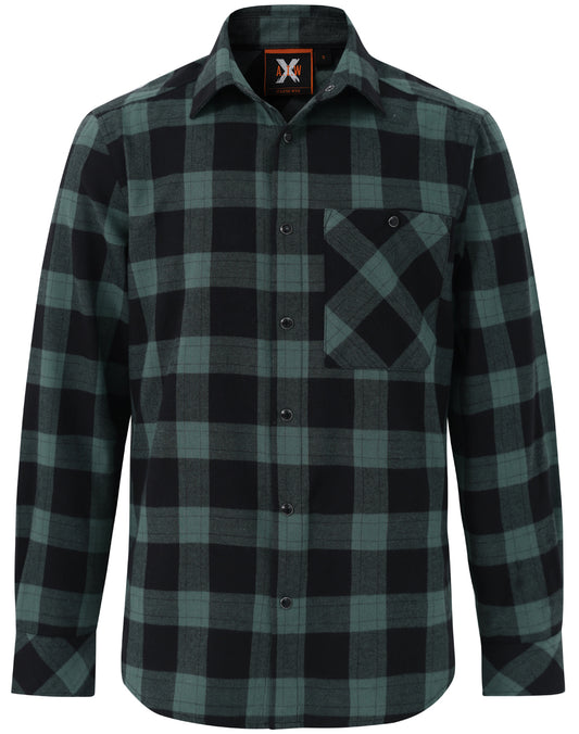 UNISEX CLASSIC FLANNEL PLAID LS SHIRT