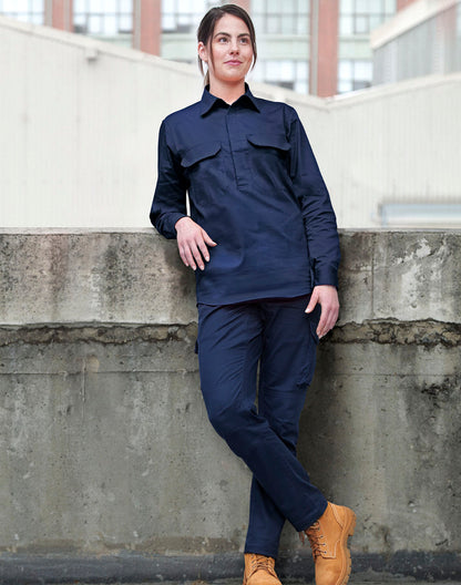 WT12 Work Shirt Navy - front