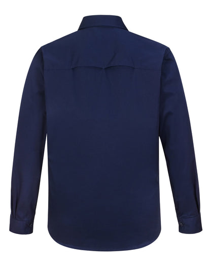 WT12 Work Shirt Navy - back