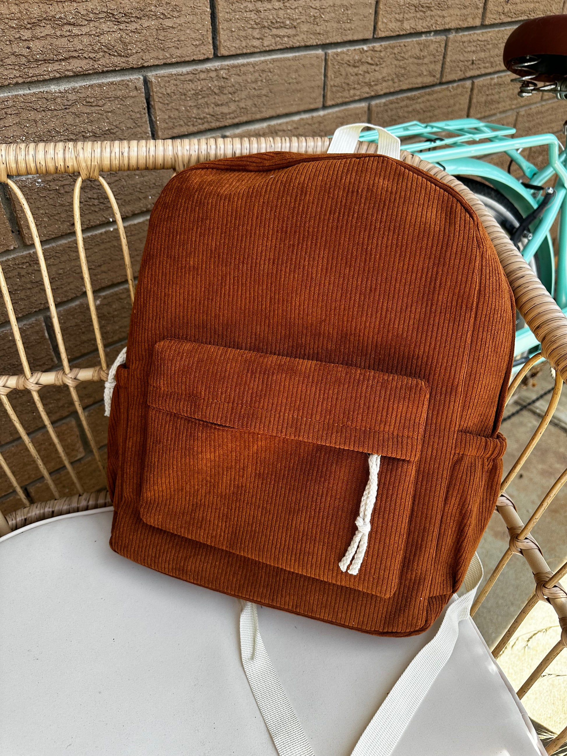 Tan sales corduroy backpack